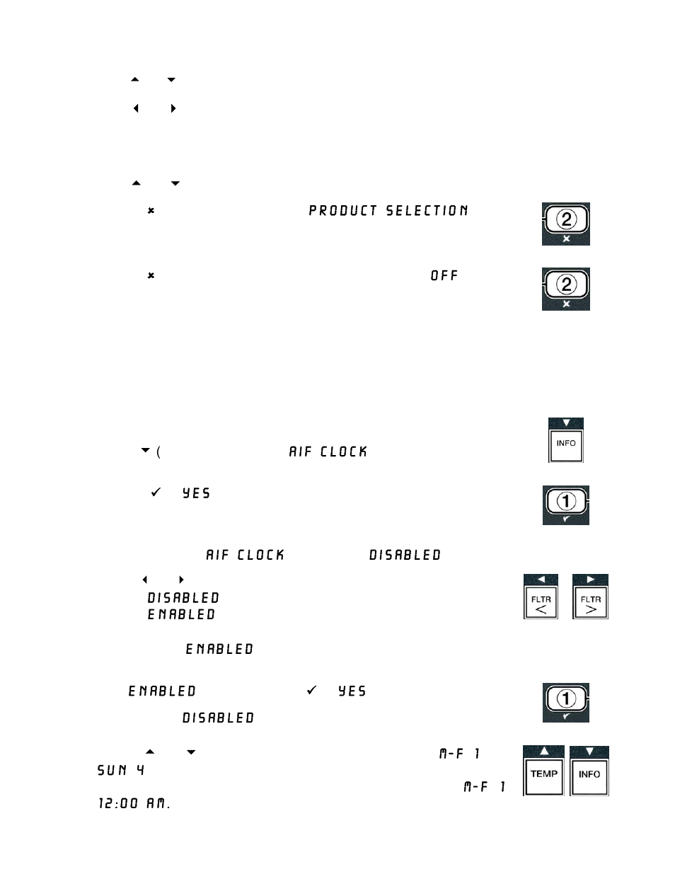 2 aif clock | Frymaster 14 Series User Manual | Page 43 / 78