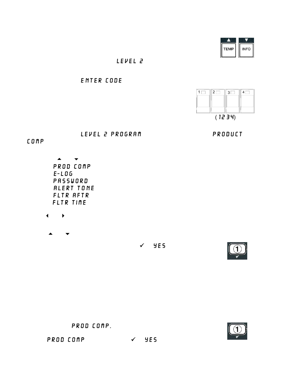 13 programming level two, 1 product comp mode | Frymaster 14 Series User Manual | Page 50 / 78