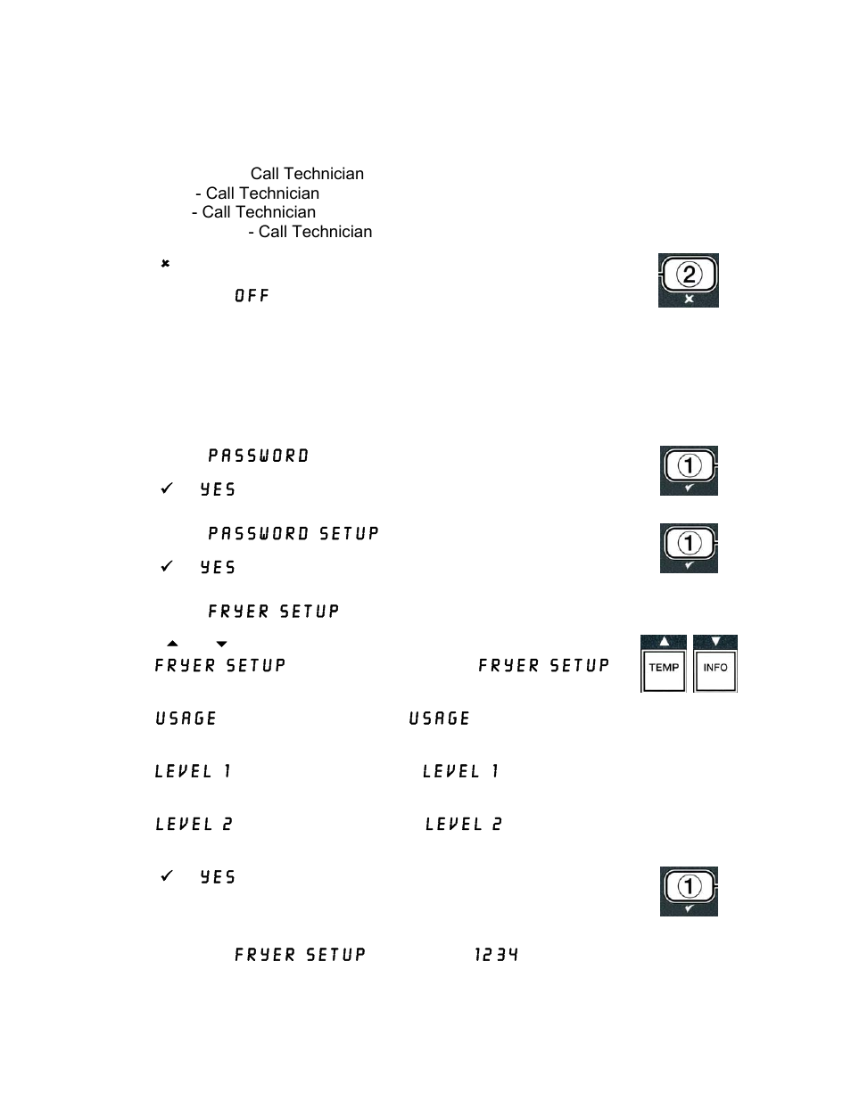 3 password mode | Frymaster 14 Series User Manual | Page 52 / 78