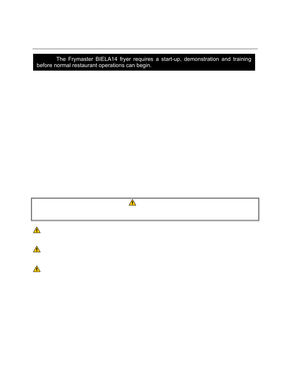 Frymaster 14 Series User Manual | Page 6 / 78