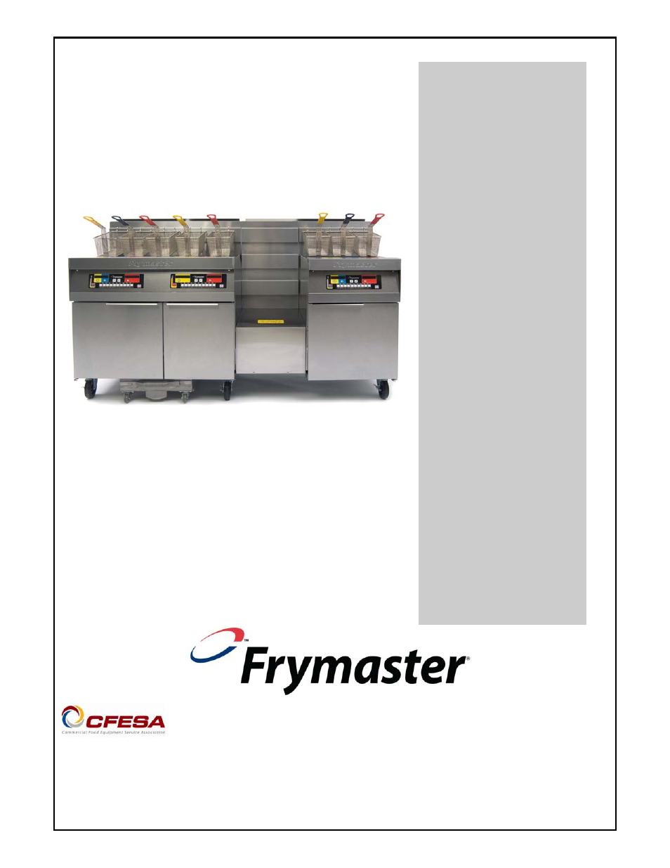 Frymaster HD1814 SERIES HD21814G User Manual | 46 pages