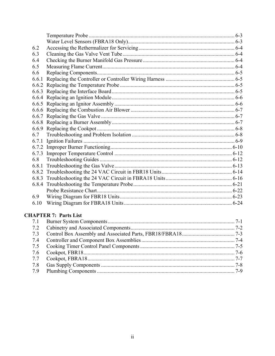 Frymaster Gas Rethermalizers FBRA18 Series User Manual | Page 5 / 62