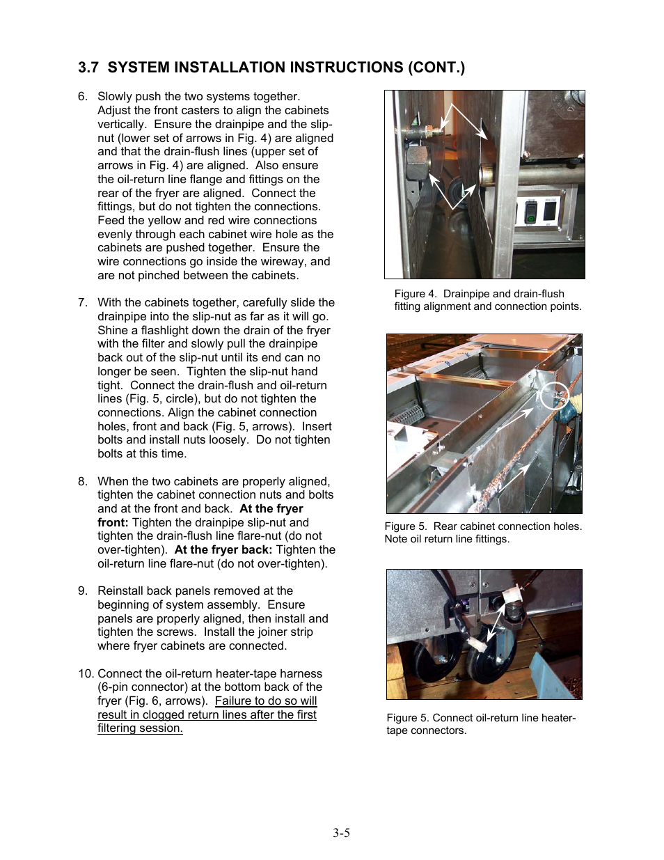 7 system installation instructions (cont.) | Frymaster 1824G User Manual | Page 15 / 44