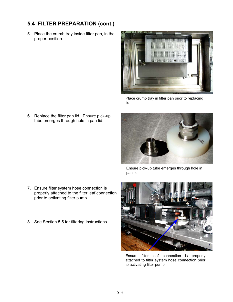 4 filter preparation (cont.) | Frymaster 1824G User Manual | Page 25 / 44