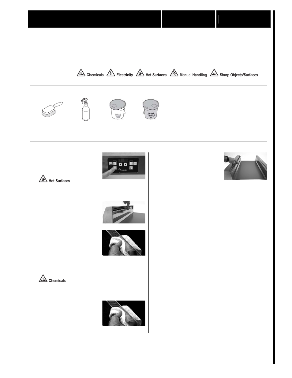 Clean filter screen monthly pr 10 m1 | Frymaster HLZ22 User Manual | Page 3 / 4