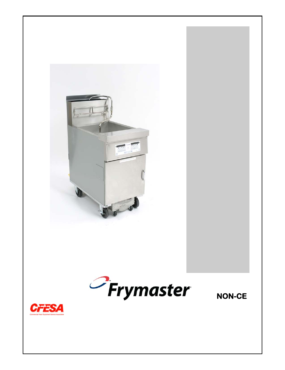 Frymaster KSCF18G User Manual | 68 pages