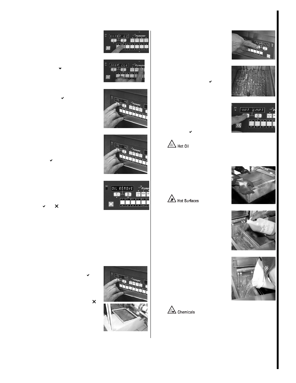 Deep clean mode jib system | Frymaster FR3 BIELA14 User Manual | Page 12 / 26