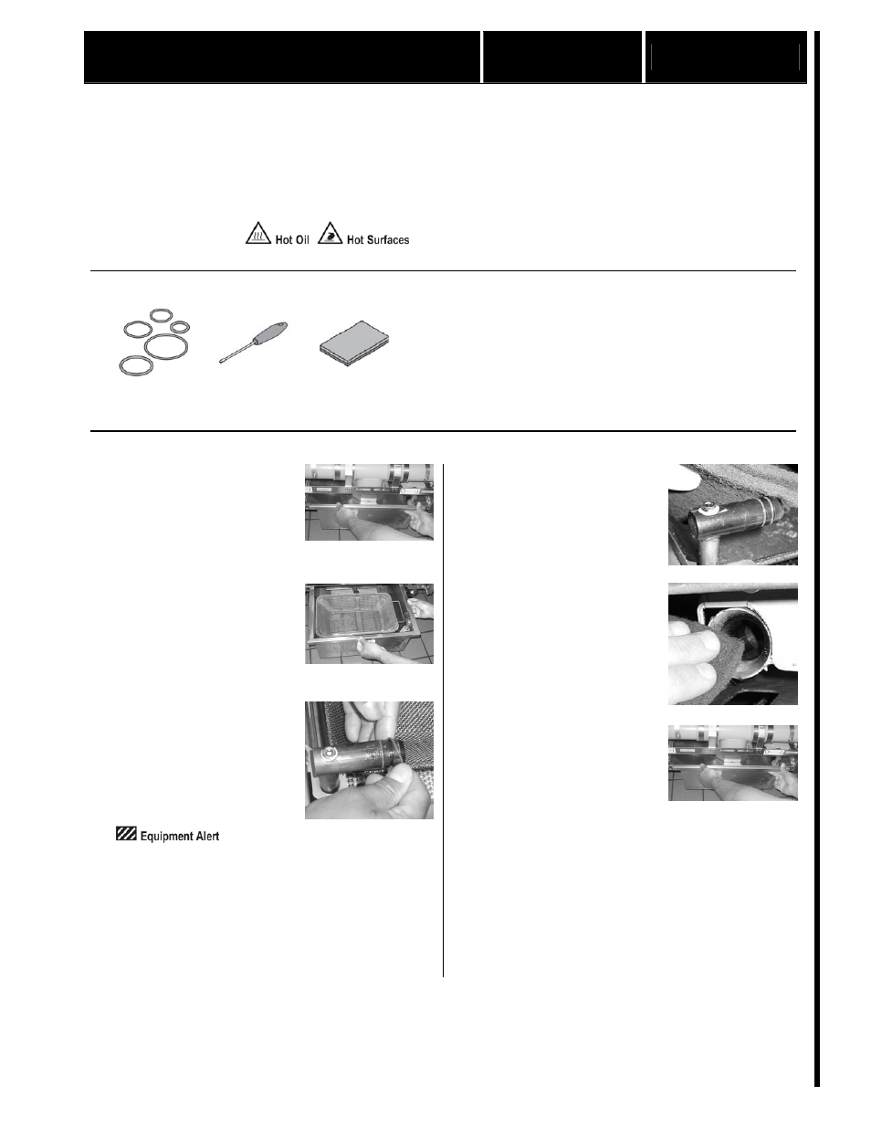 Replace filter o-rings quarterly fr 3 q4 | Frymaster FR3 BIELA14 User Manual | Page 22 / 26