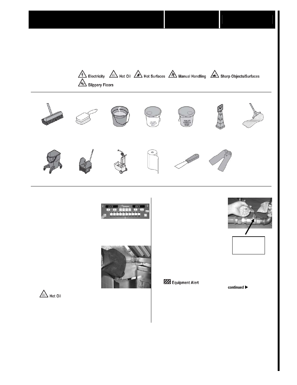 Clean area behind fryers weekly fr 3 w1 | Frymaster FR3 BIELA14 User Manual | Page 3 / 26