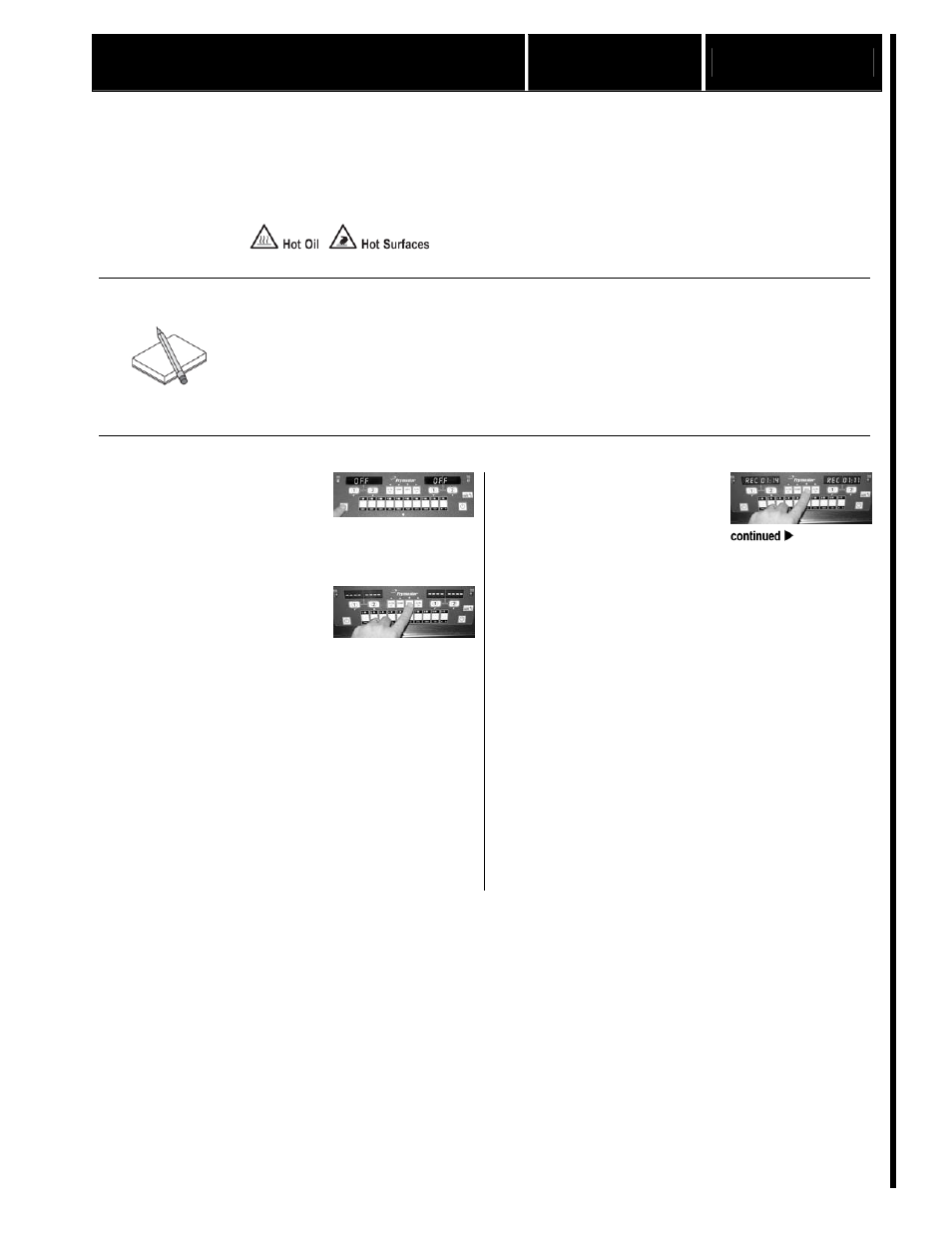 Calibrate fryer recovery time monthly fr 3 m1 | Frymaster FR3 BIELA14 User Manual | Page 9 / 26