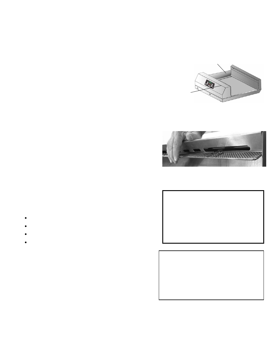 Heated landing zone, Installation/setup, Operation | Frymaster Heated Landing Zone HLZ 22 User Manual | Page 5 / 20