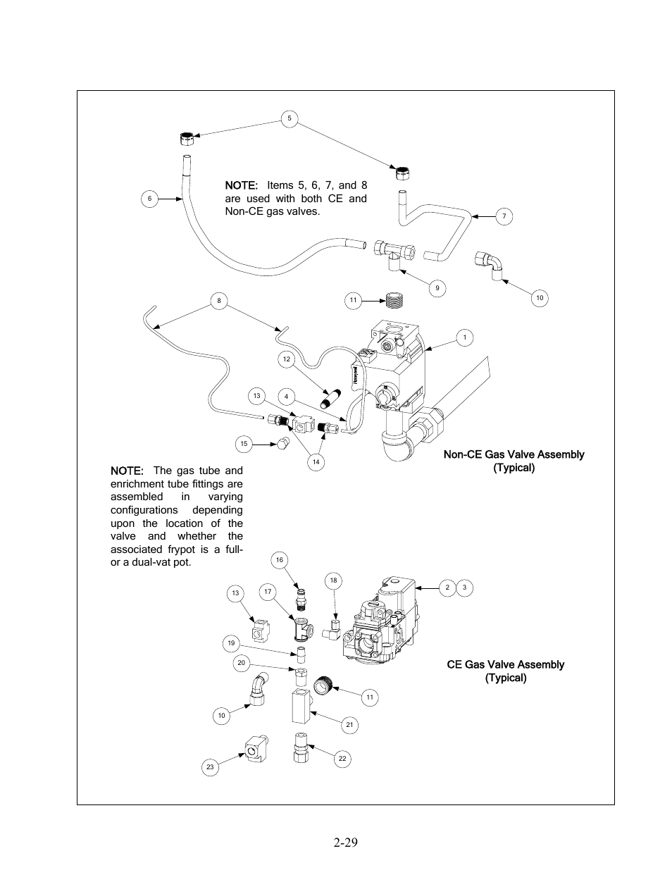 29 2.9 gas valves and associated components | Frymaster Enodis MPH52/55 SERIES User Manual | Page 82 / 90
