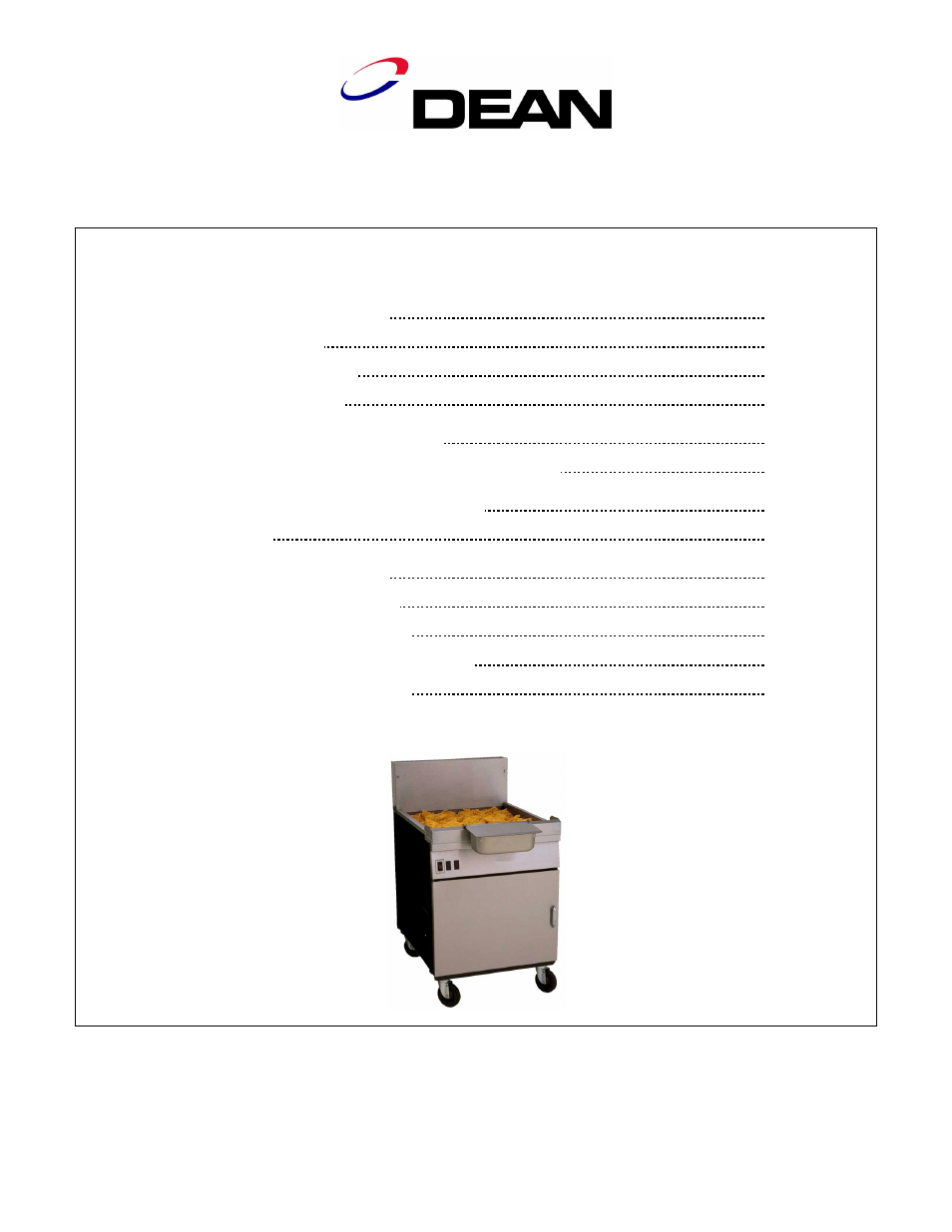 Table of contents (cont.), 24g series flatbottom gas fryers | Frymaster 24G Series User Manual | Page 5 / 46