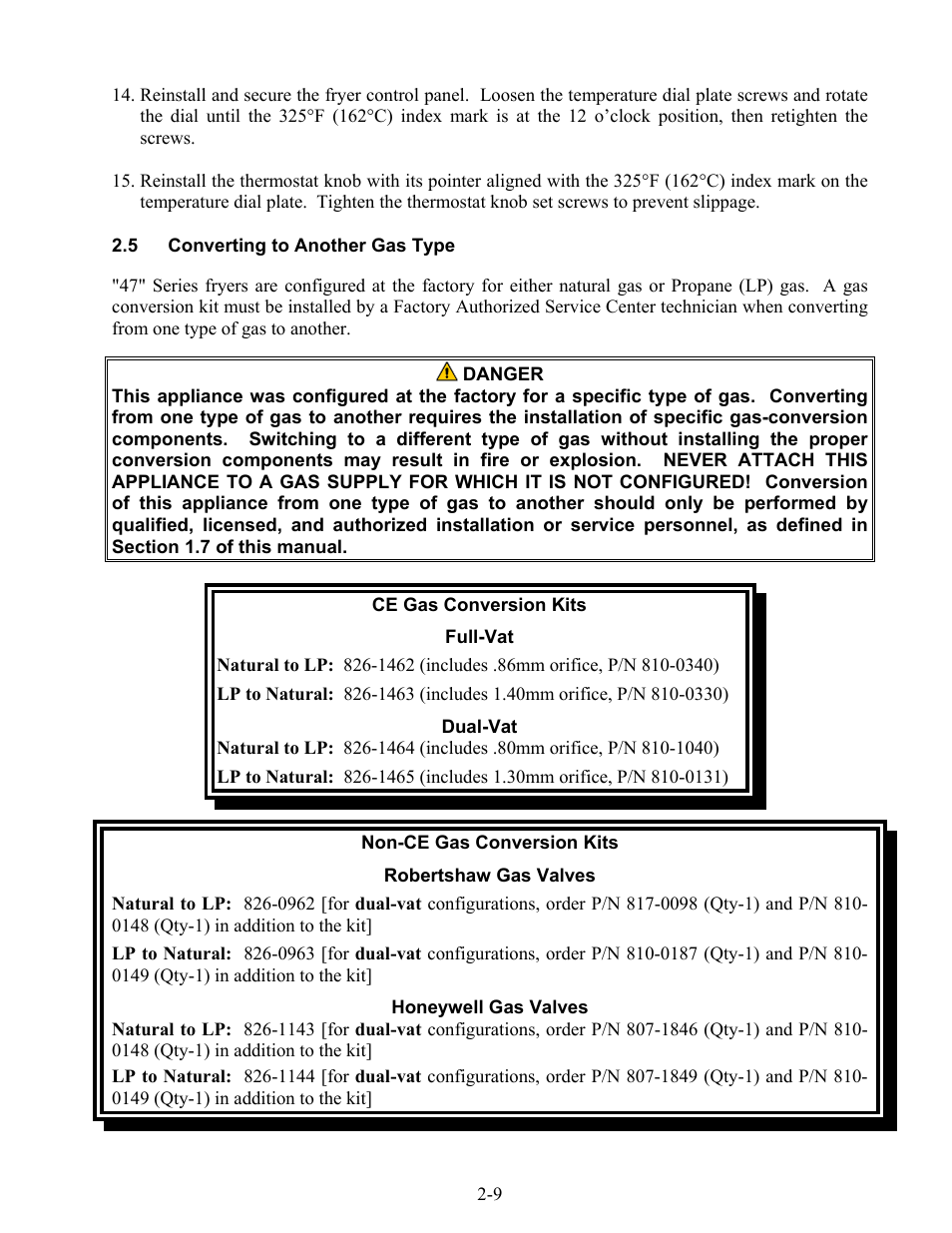 Frymaster 47 Series User Manual | Page 17 / 44