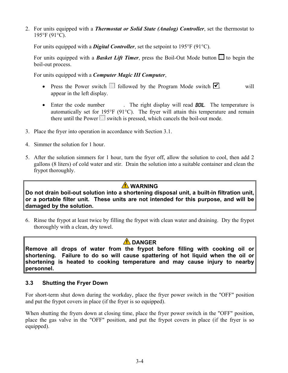 Frymaster 47 Series User Manual | Page 22 / 44