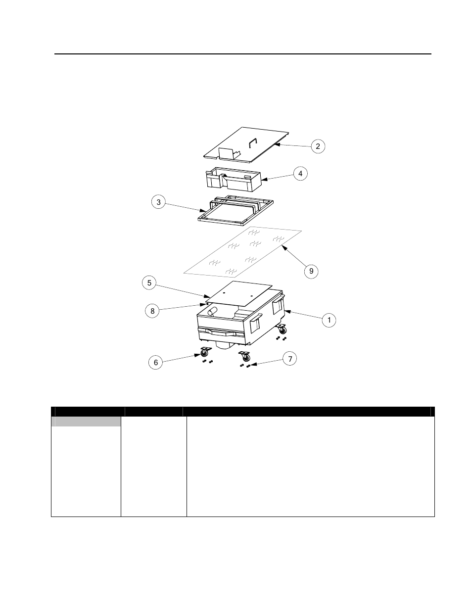 8 filtration components, 1 filtration components; scfhd50 series fryers | Frymaster Dean FPHD User Manual | Page 69 / 76