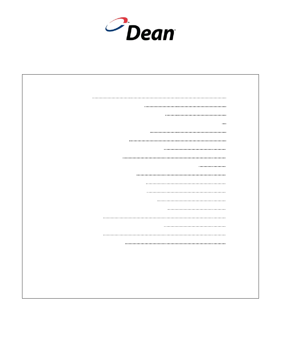 Table of contents (cont.), Dean millivolt gas fryers | Frymaster Super Runner Series User Manual | Page 5 / 56