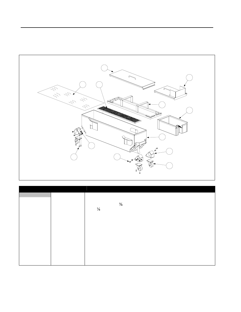 9 single under fryer filter (suff) components | Frymaster Super Runner Series User Manual | Page 53 / 56