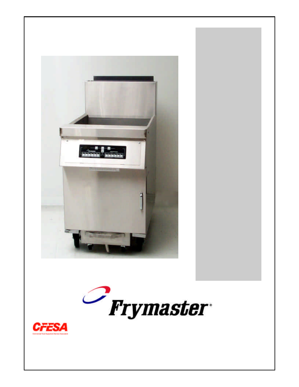 Frymaster BID80 Series User Manual | 62 pages