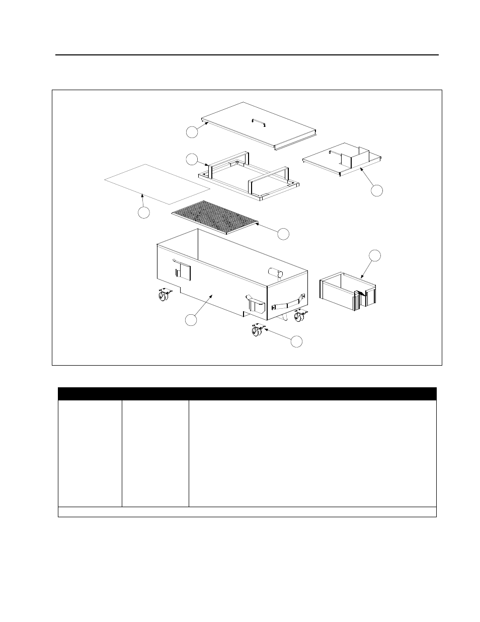 5 filter pan components | Frymaster BID80 Series User Manual | Page 56 / 62