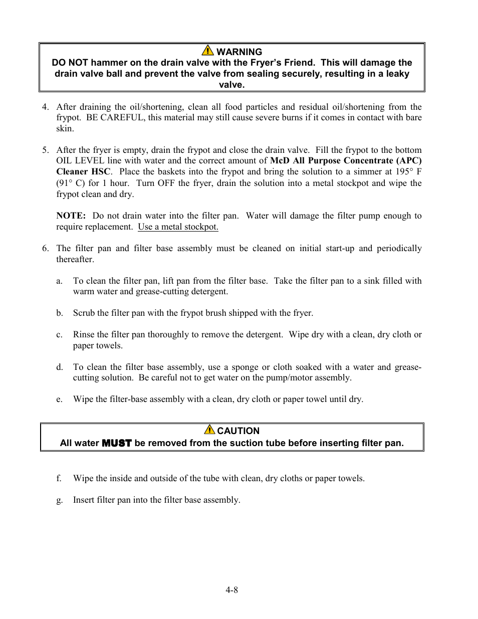 Frymaster BIH series User Manual | Page 21 / 27