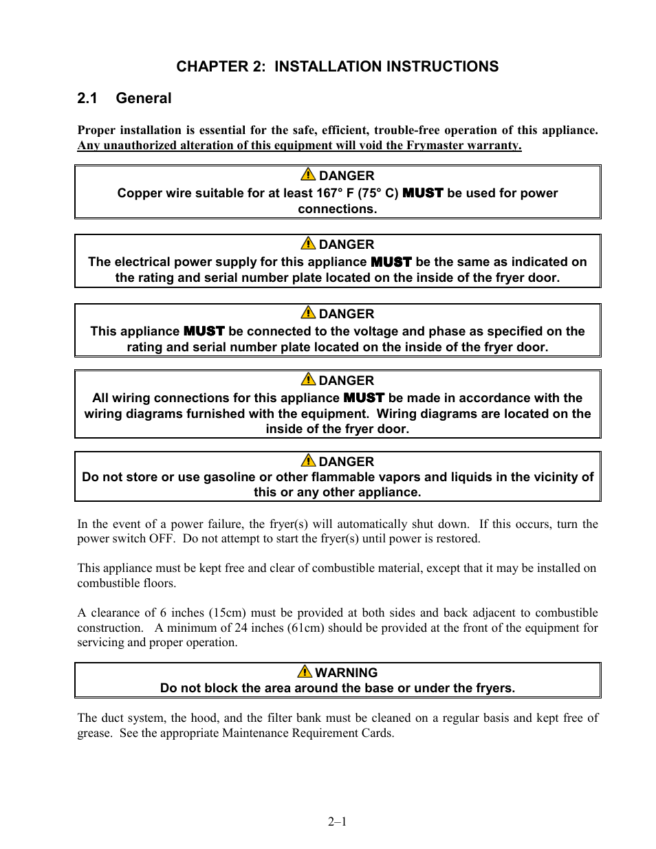 Frymaster BIH series User Manual | Page 8 / 27