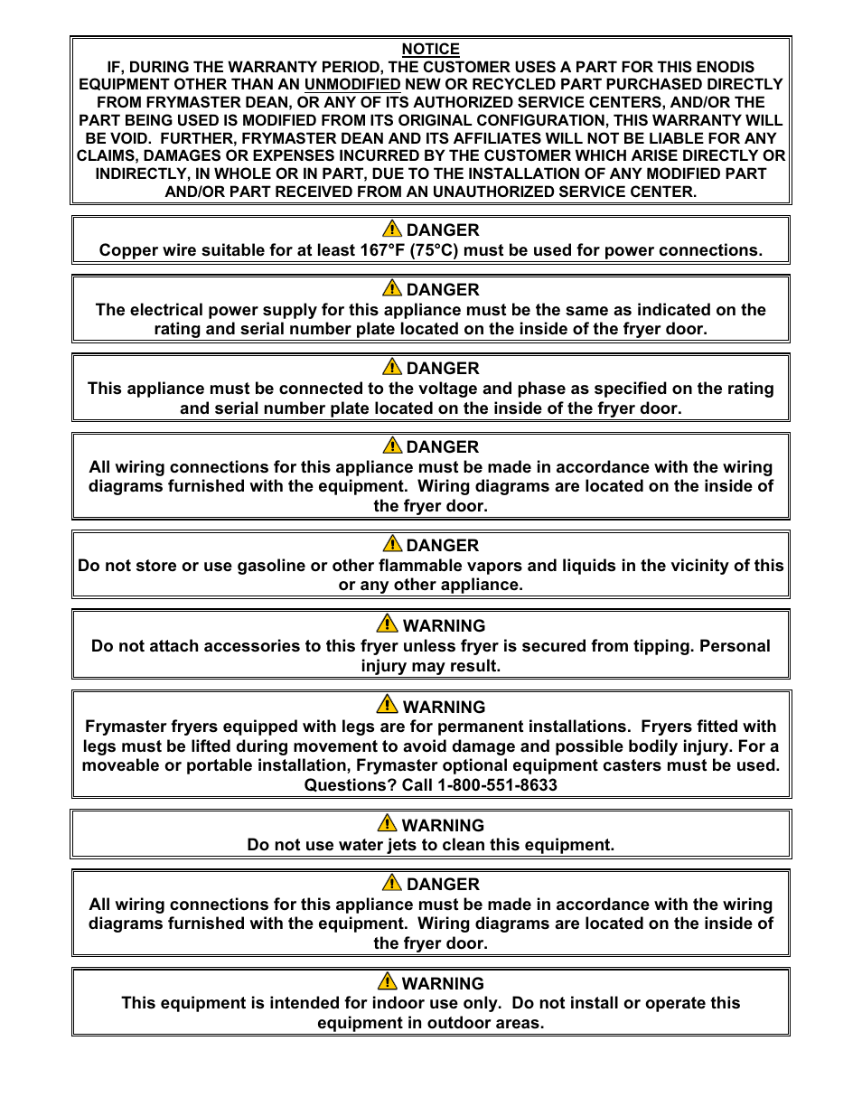 Frymaster h50 User Manual | Page 2 / 72