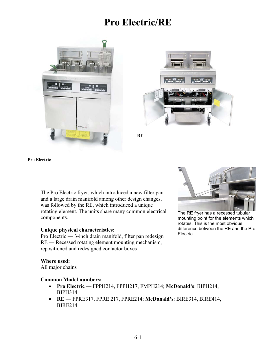 Pro electric/re | Frymaster h50 User Manual | Page 32 / 72