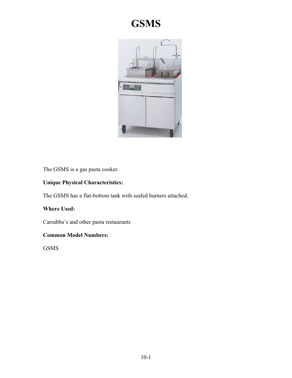 Gsms | Frymaster h50 User Manual | Page 52 / 72