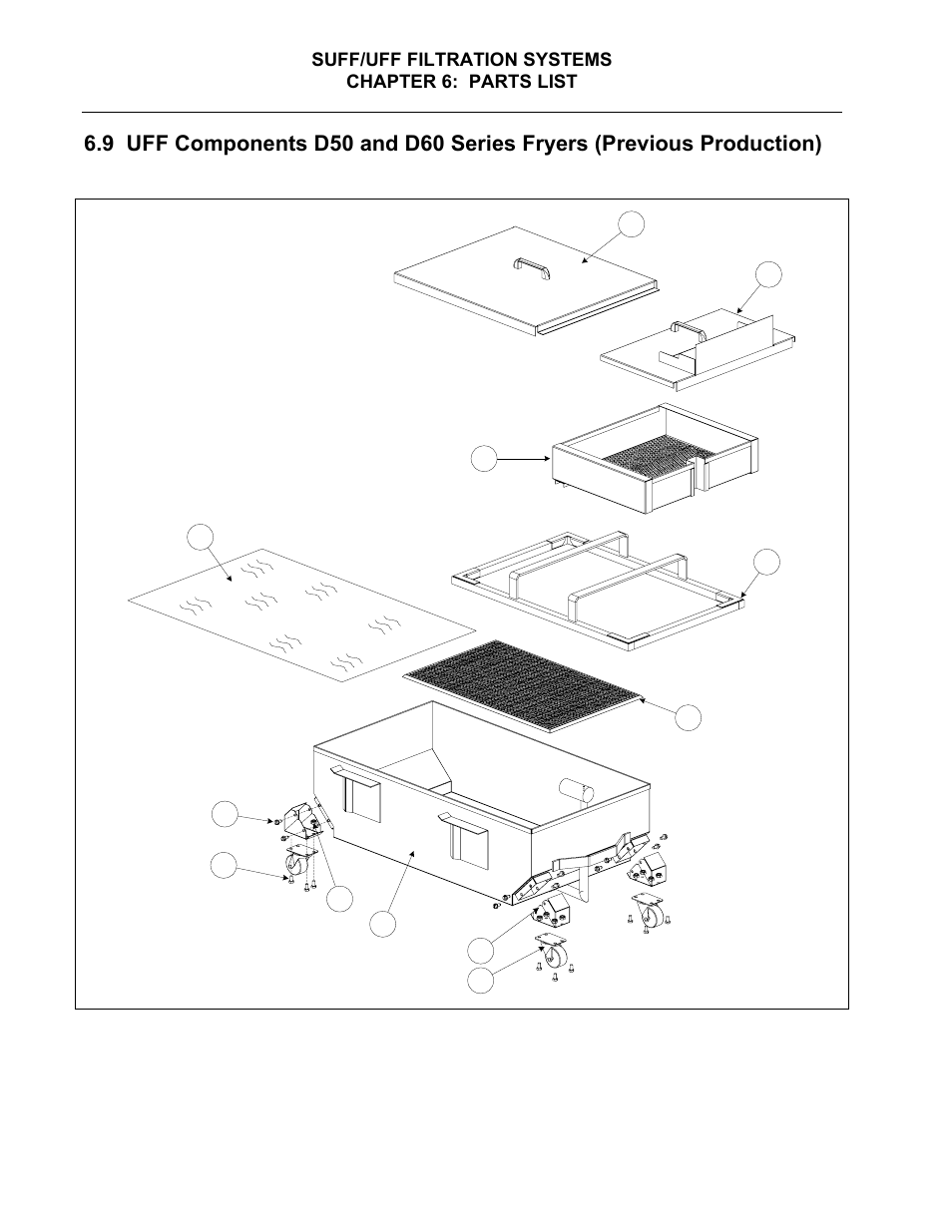 Frymaster Single Under Fryer Filter (SUFF) User Manual | Page 46 / 54
