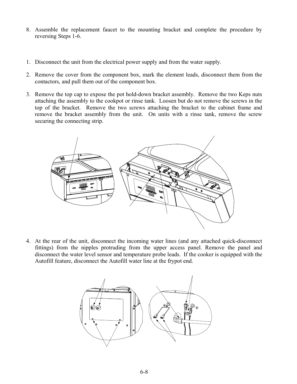 8 replacing the cookpot or rinse tank | Frymaster 8SMS User Manual | Page 33 / 54