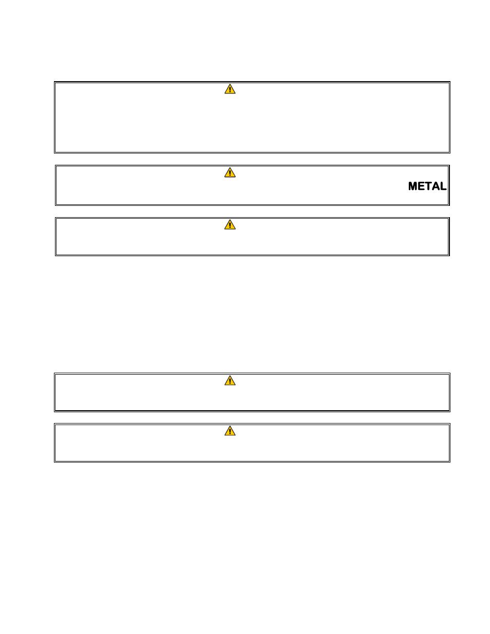 Metal | Frymaster ELECTRIC SERIES OCF30 User Manual | Page 23 / 46