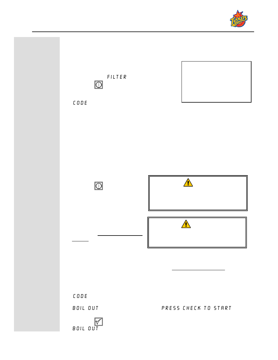 Boil out | Frymaster CM4-S User Manual | Page 5 / 6