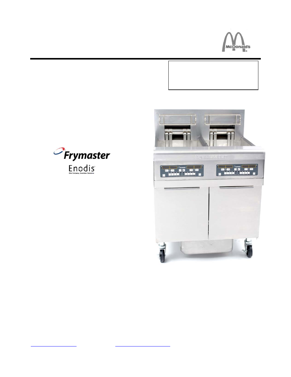 Frymaster Enodis MRE14 SERIES User Manual | 72 pages