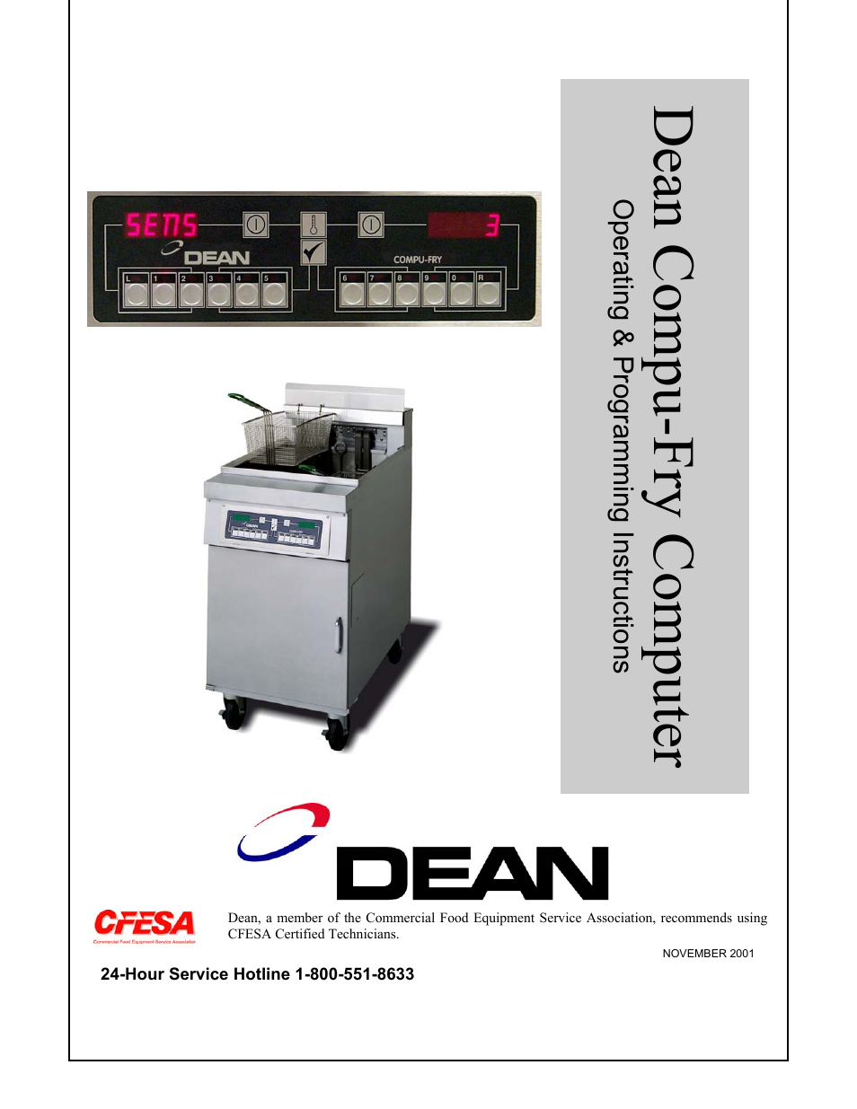 Frymaster Computer Dean Compu-Fry User Manual | 10 pages