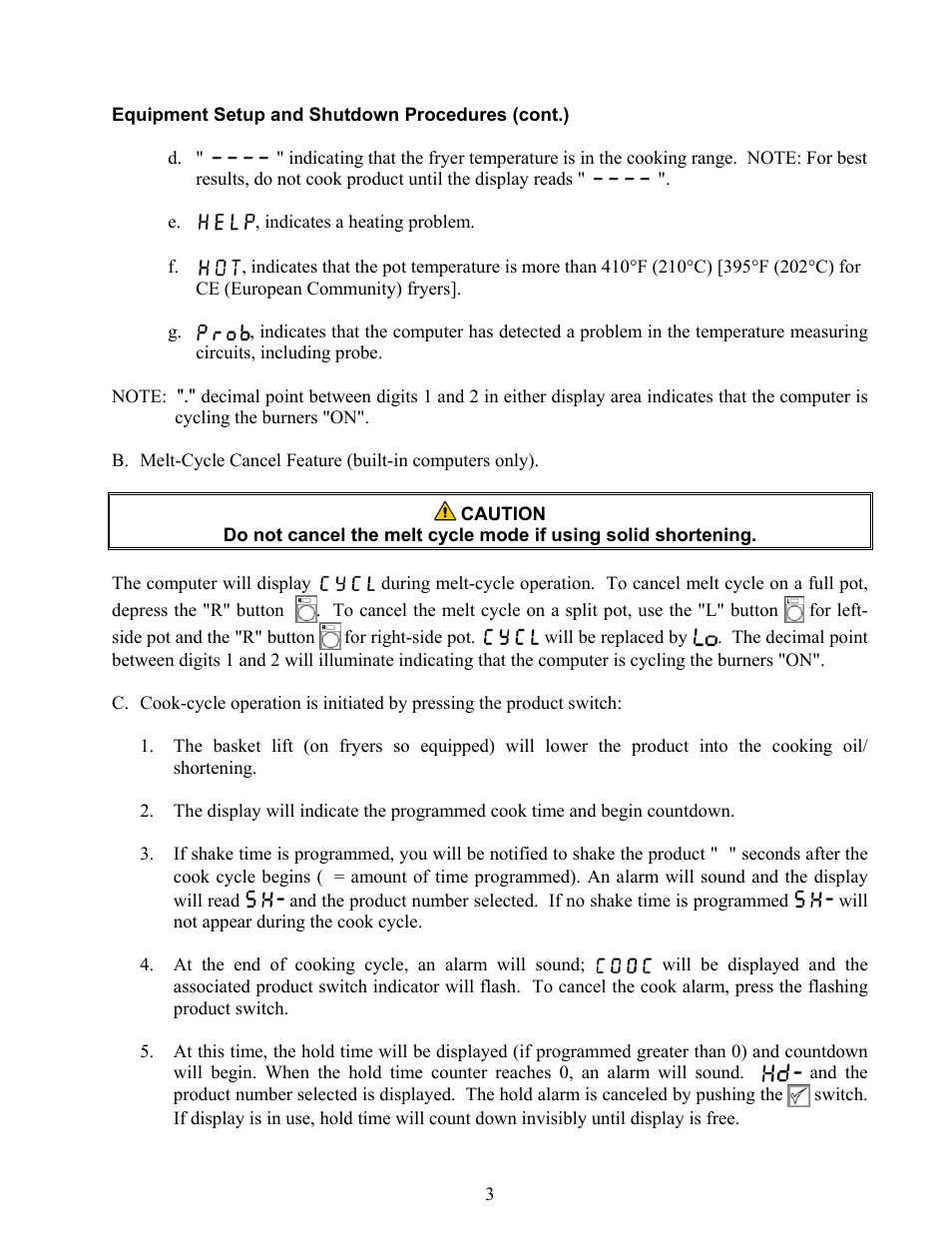 Frymaster Computer Dean Compu-Fry User Manual | Page 5 / 10