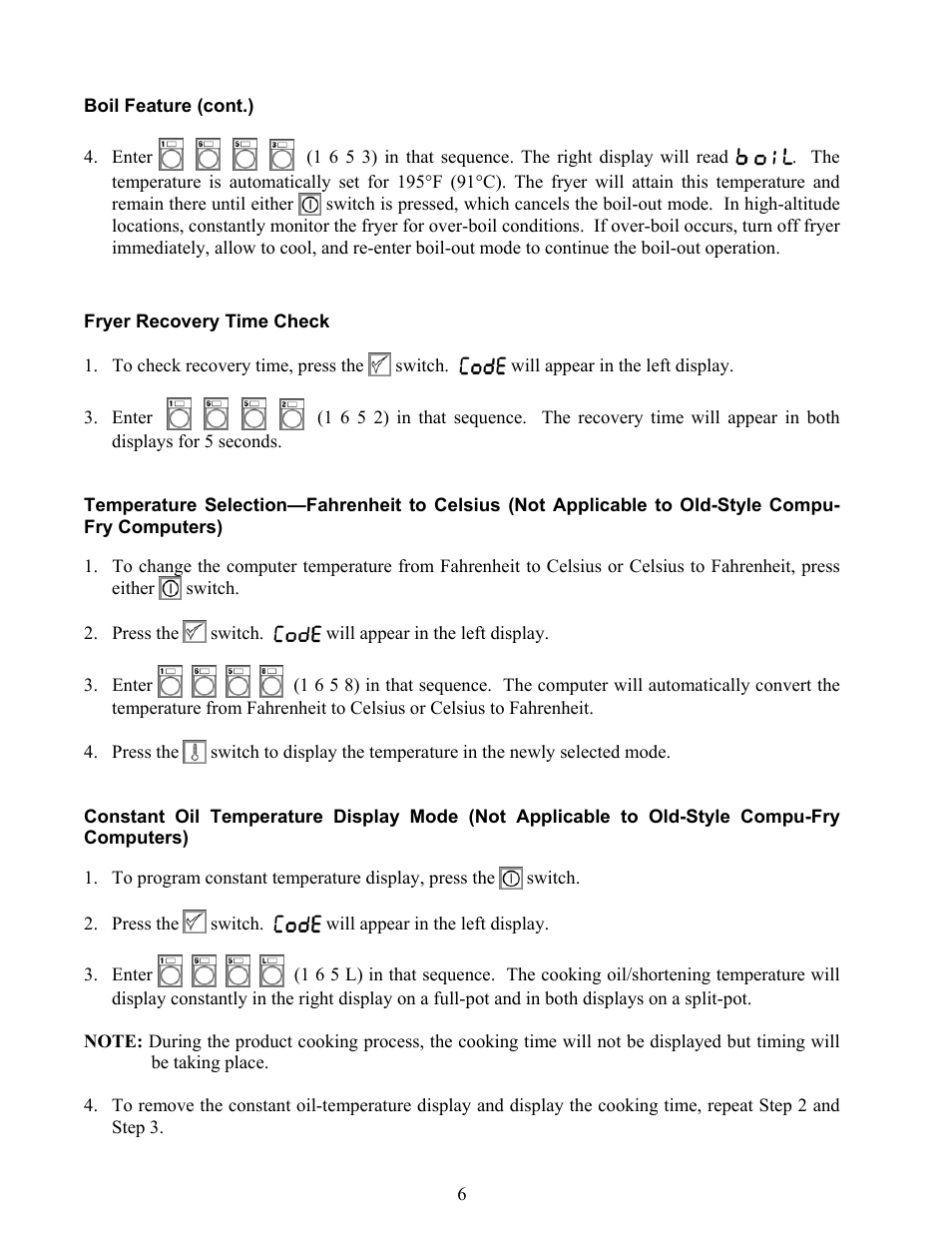 Frymaster Computer Dean Compu-Fry User Manual | Page 8 / 10