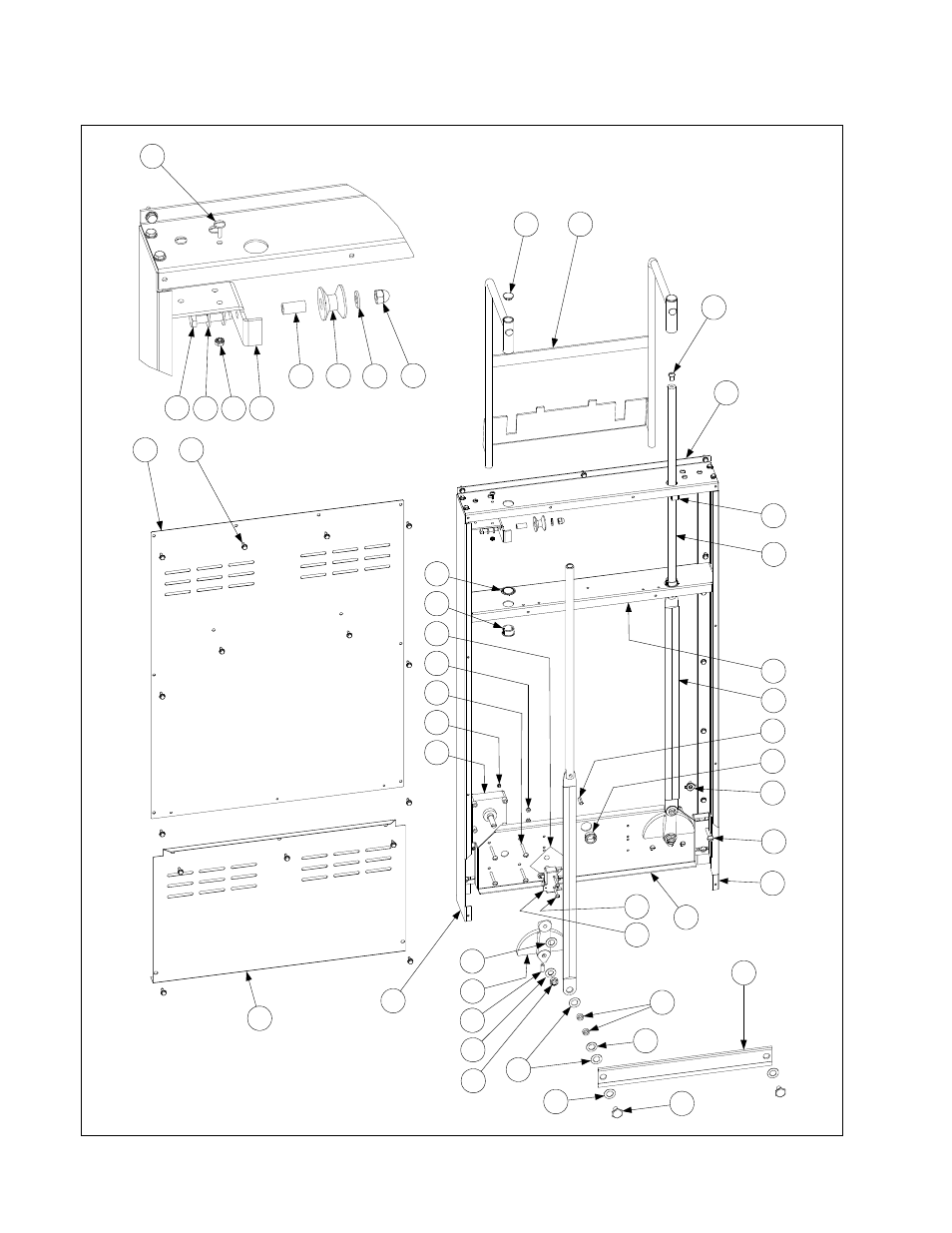 2 2.2 basket lift components, Detail a | Frymaster GSMS User Manual | Page 22 / 40