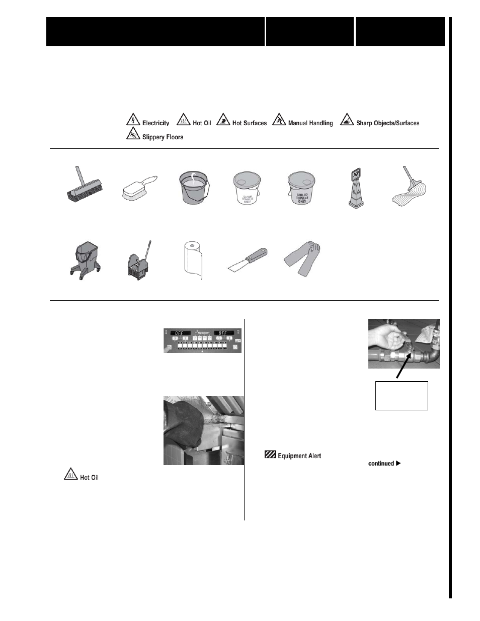 Clean area behind fryers weekly fr 3 w1 | Frymaster BIGLA30 User Manual | Page 3 / 26