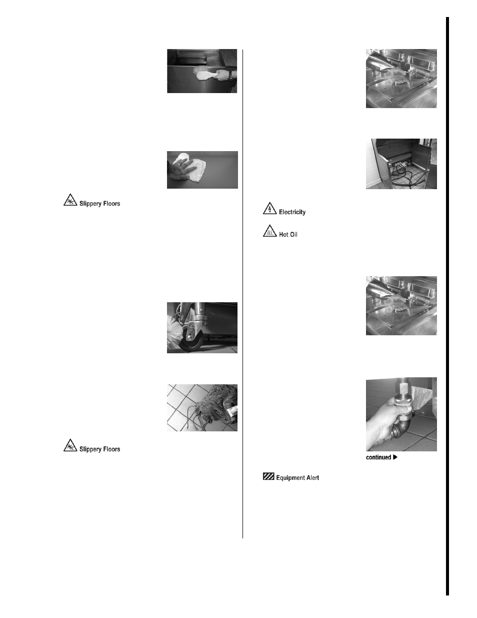 Clean area behind fryers | Frymaster BIGLA30 User Manual | Page 5 / 26