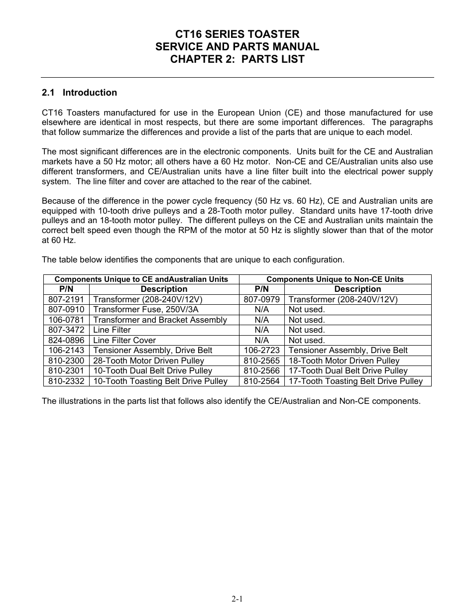 Frymaster CT16 Series User Manual | Page 15 / 26