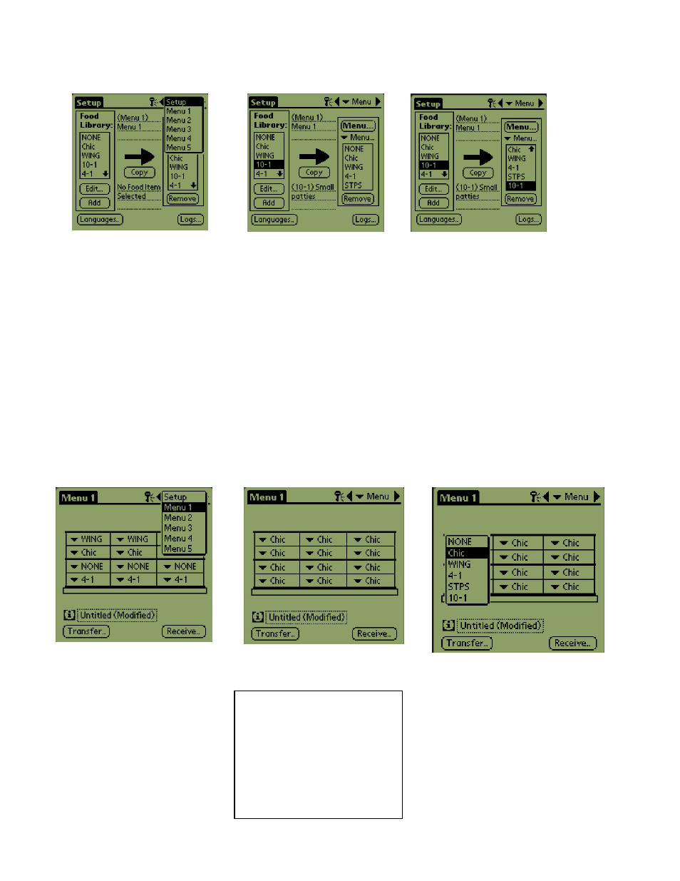 3 setting up the cabinet on a palm pilot | Frymaster 819-6213 User Manual | Page 20 / 32