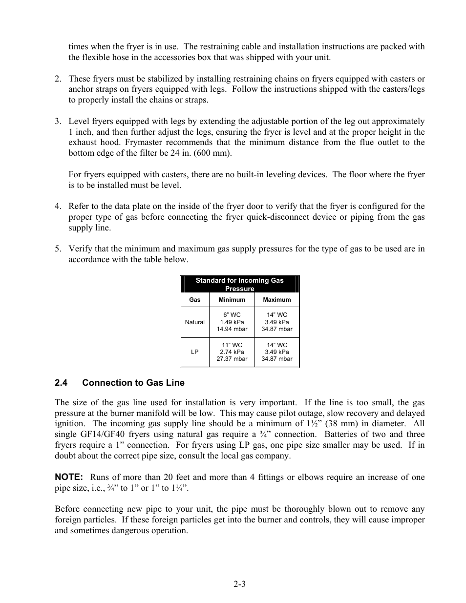 Frymaster GF14 User Manual | Page 11 / 26