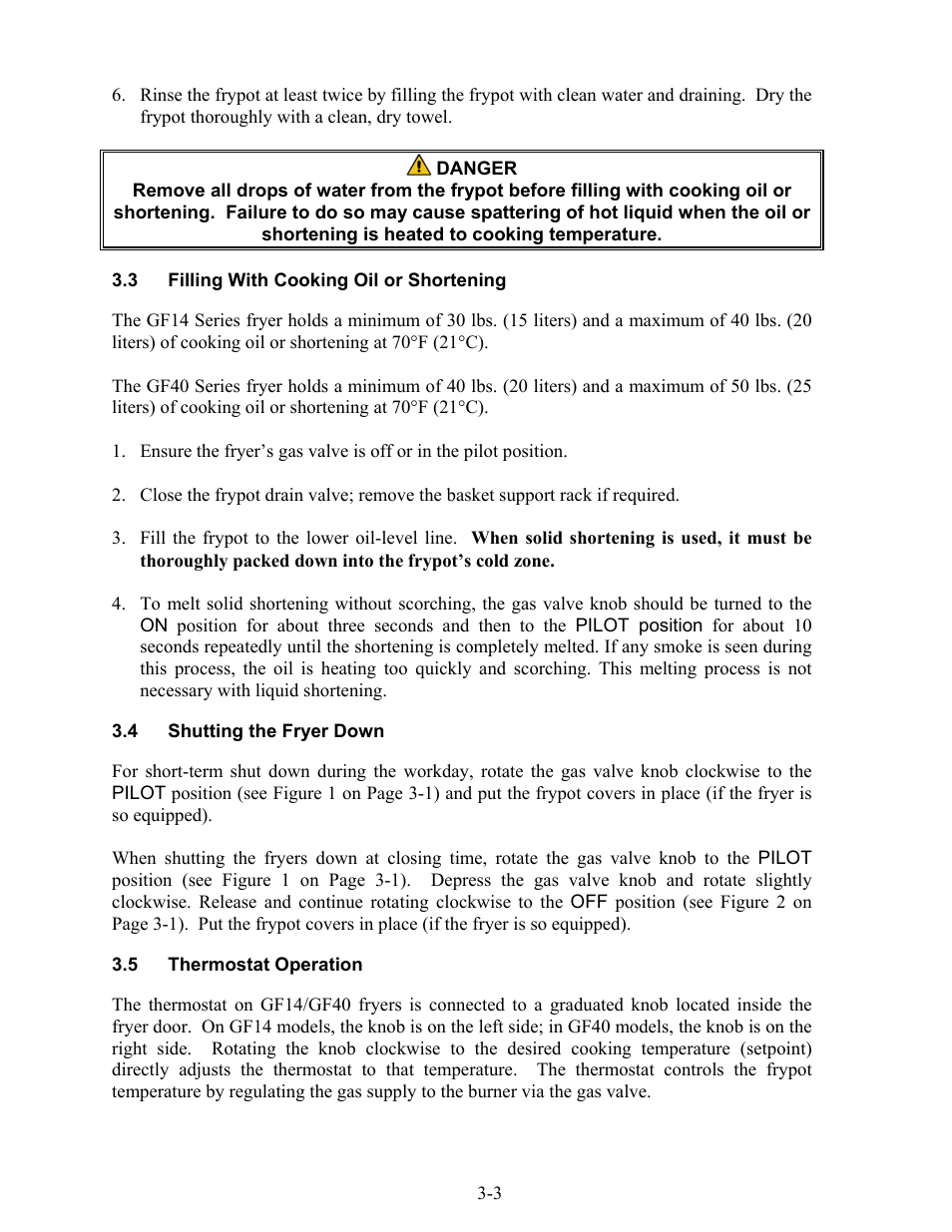 Frymaster GF14 User Manual | Page 16 / 26