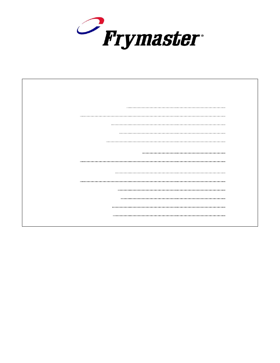 Table of contents (cont.), Fpd65 series gas fryers | Frymaster FPHD65 User Manual | Page 5 / 52