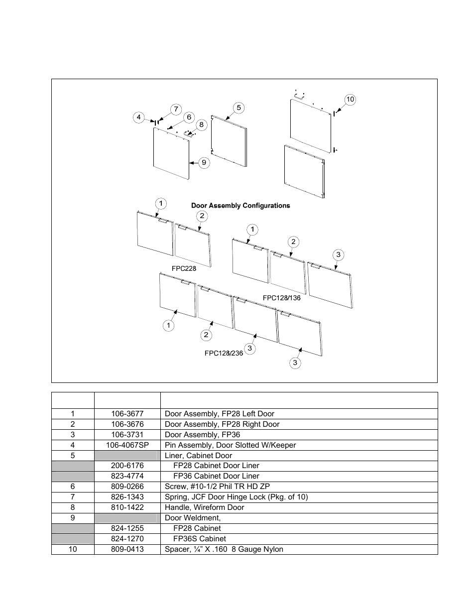 2 door components | Frymaster 2836 User Manual | Page 35 / 54