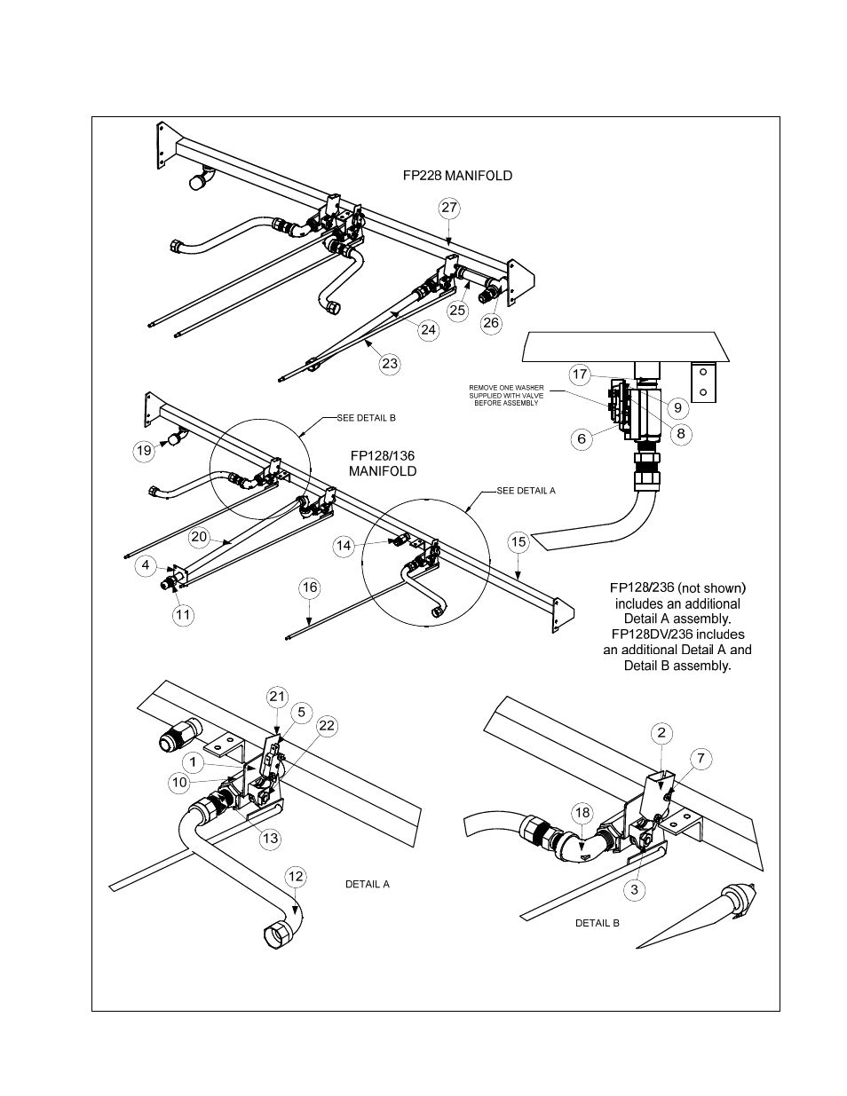 12 oil return assembly | Frymaster 2836 User Manual | Page 49 / 54