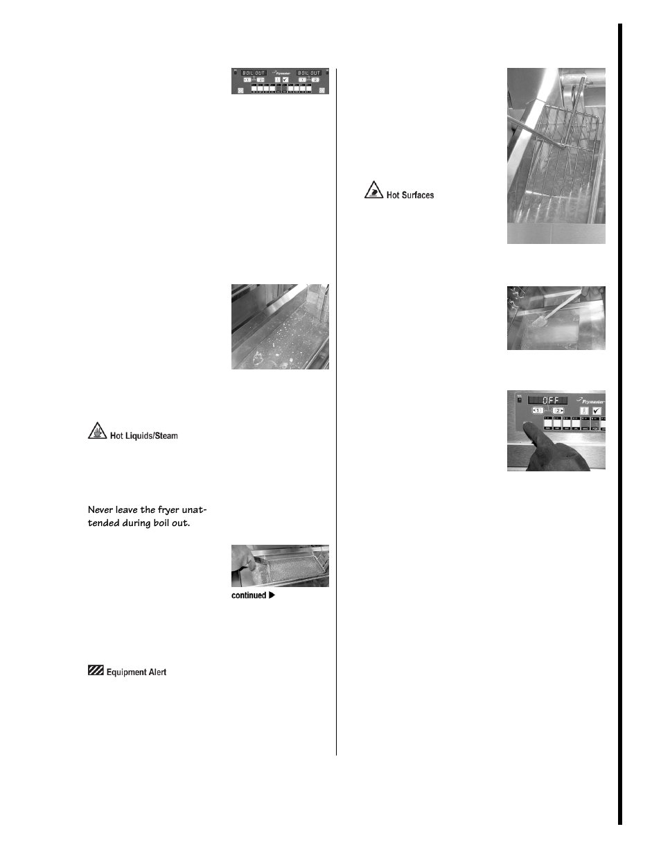 Boil out fry vats (electric fryers only) | Frymaster FR2 User Manual | Page 13 / 28