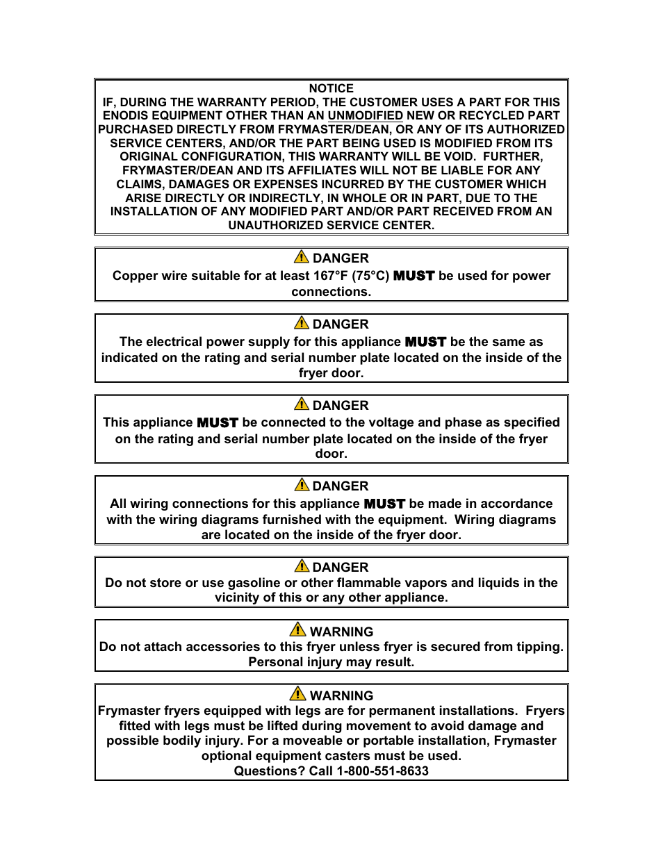 Frymaster H17 User Manual | Page 2 / 86