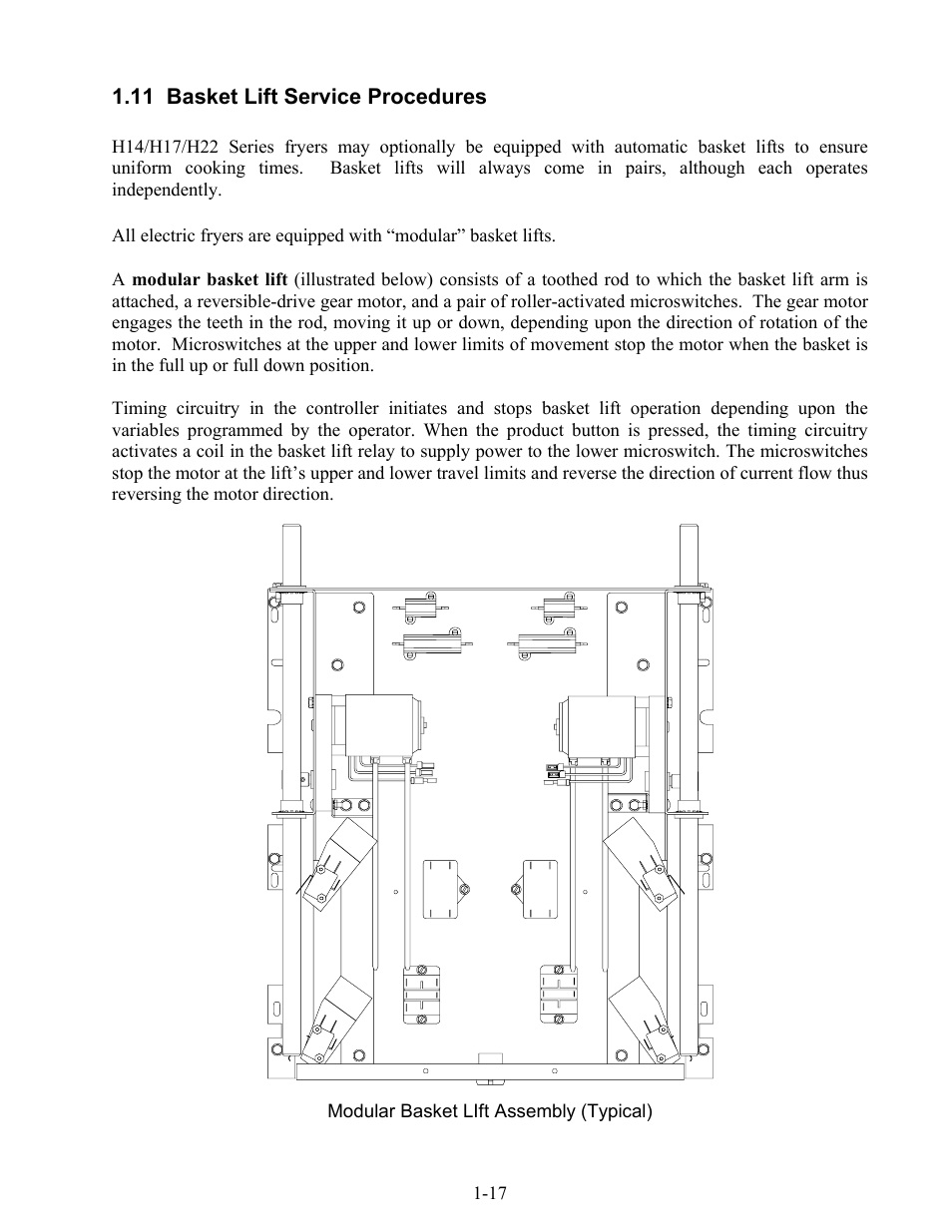 Frymaster H17 User Manual | Page 21 / 86